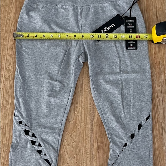 BEBE CAPRI LEGGING color gray size large - Picture 7 of 10